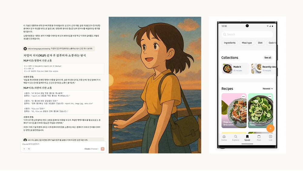 Examples of various AI applications in daily life