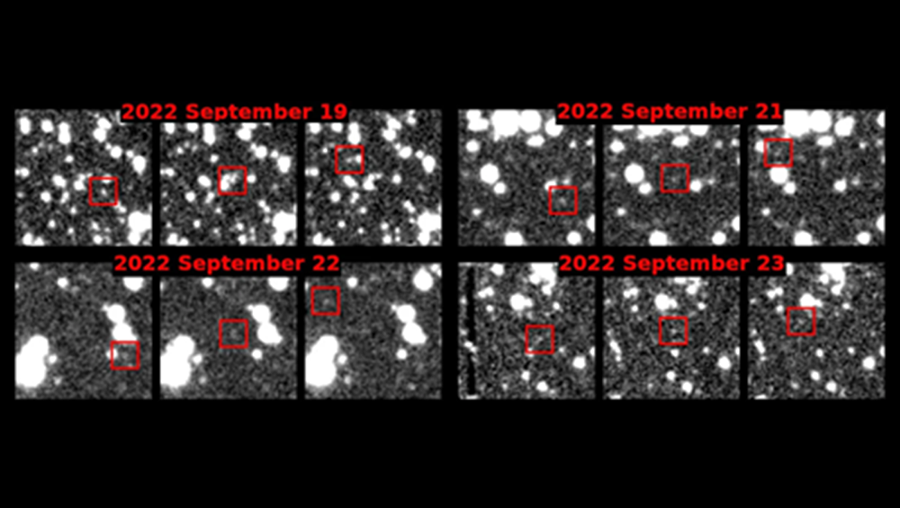 Reconstructing a complete orbit from fragmented observations taken across multiple days (©ATLAS/University of Hawaii Institute for Astronomy/NASA)