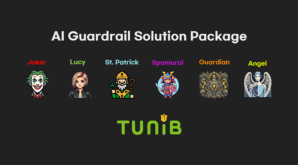 TUNiB offers a range of AI guardrail packages which specialize in different areas