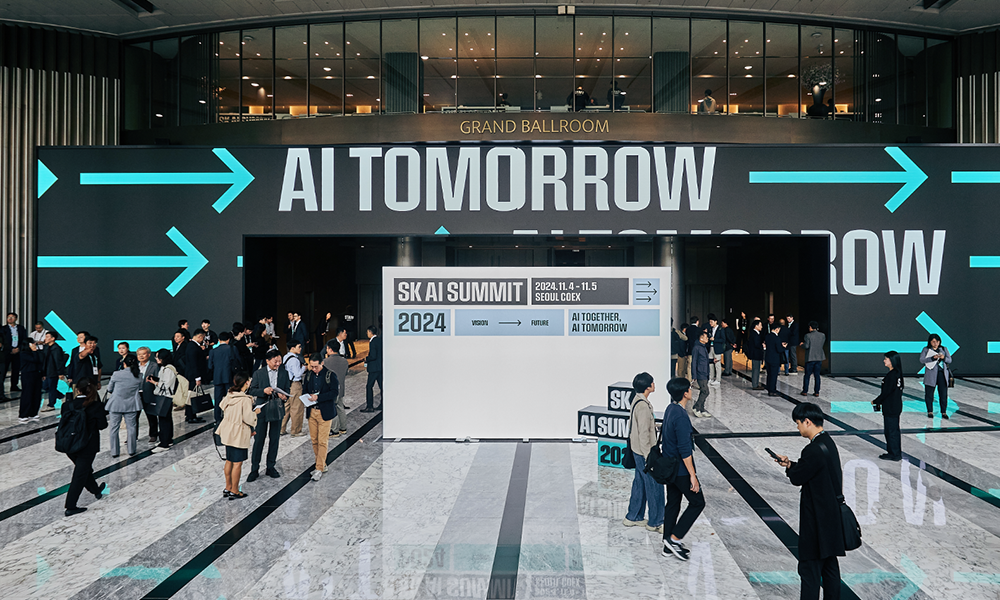 The SK AI Summit was held at COEX in Seoul, South Korea