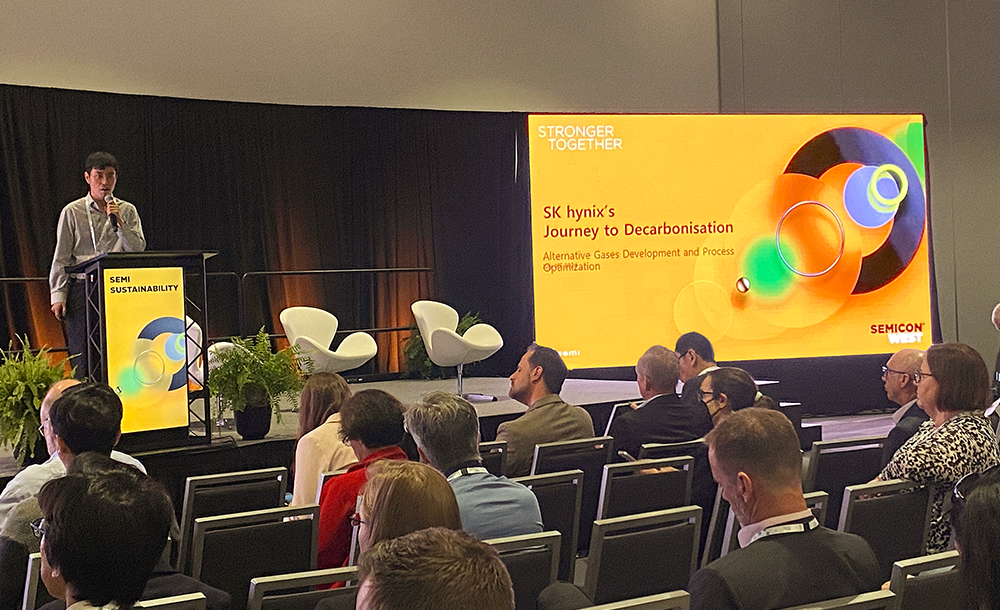 K hynix presented its “Journey to Decarbonization” plan at SEMICON West 2024