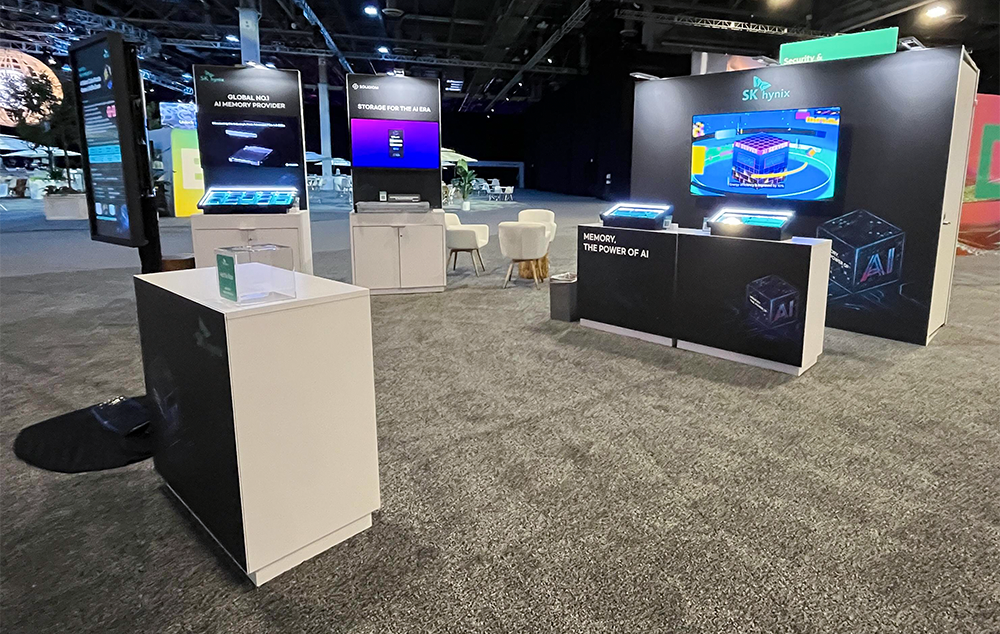 SK hynix’s booth at HPE Discover 2024 SK hynix’s booth at HPE Discover 2024