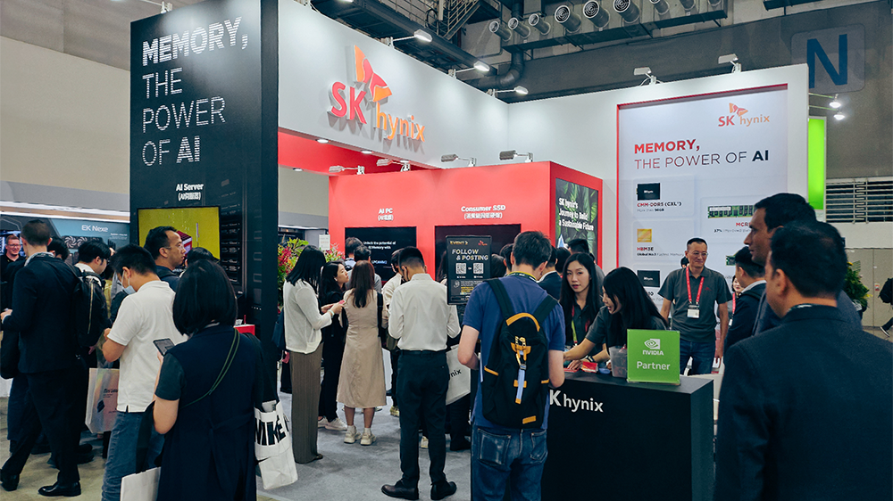 SK hynix’s booth at COMPUTEX Taipei 2024 SK hynix’s booth at COMPUTEX Taipei 2024