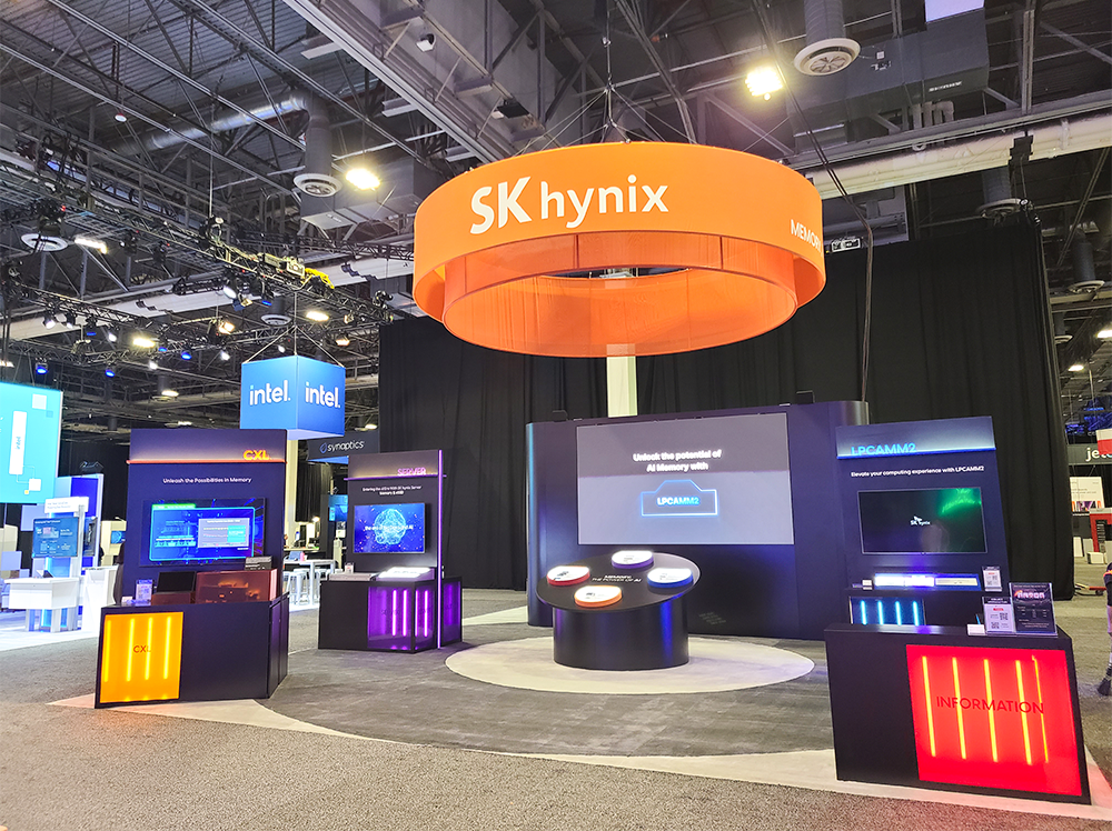 SK hynix showcasing its next-generation AI memory solutions at the event SK hynix showcasing its next-generation AI memory solutions at the event
