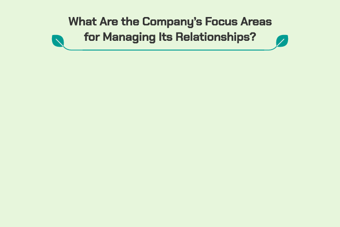 What Are the Company’s Focus Areas for Managing Its Relationships?
