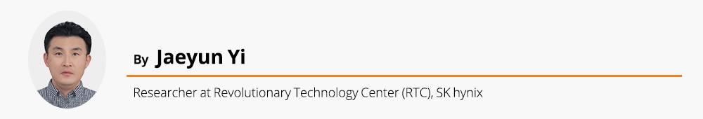 Banner with profile image of Jaeyun Yi, Researcher at Revolutionary Technology Center (RTC) at SK hynix, and the author of the article, Beyond 20nm 3DXP: Why Selector-Only Memory is the Future of Storage Class Memory