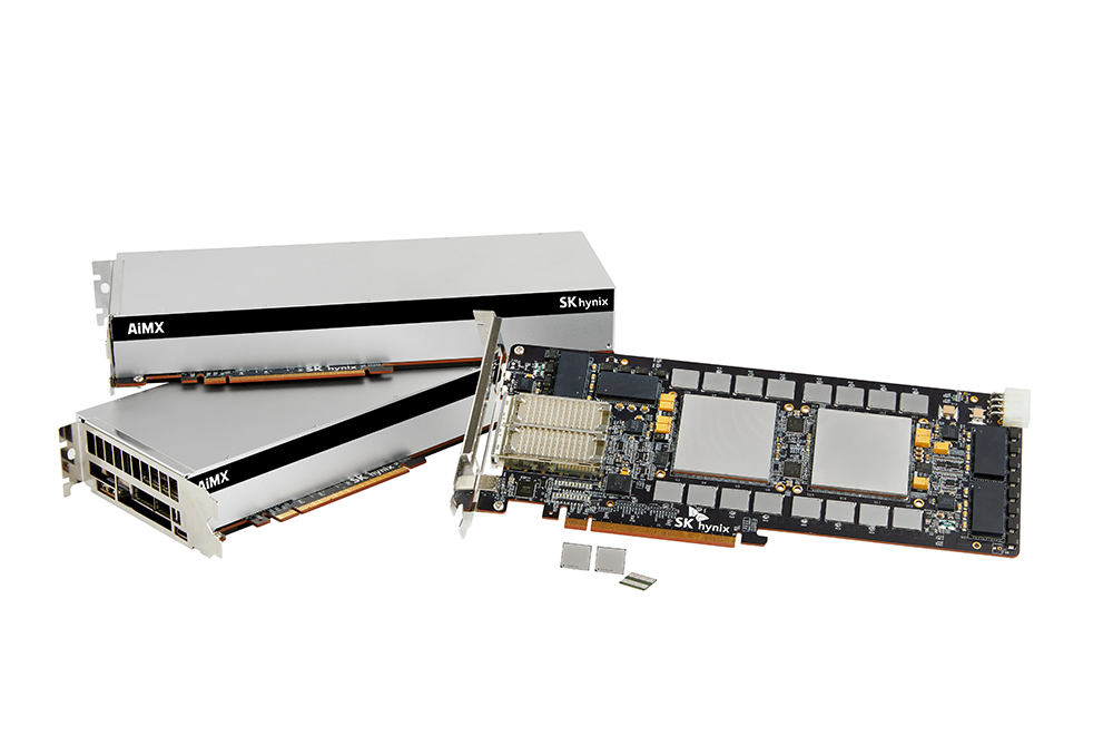 The AiMX card utilizes multiple GDDR6-AiM chips for enhanced performance
