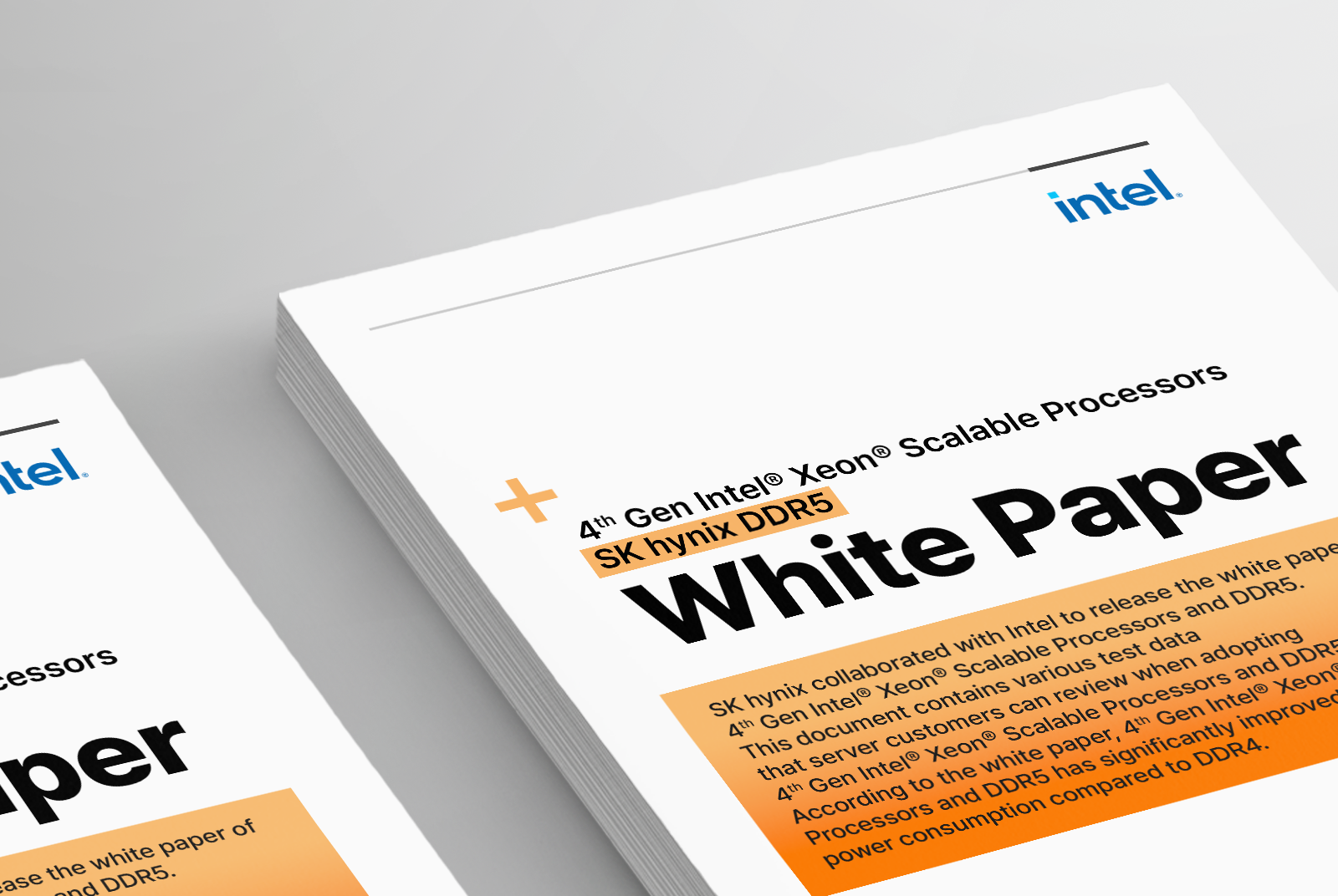 4th Gen Intel® Xeon® Scalable Processors SK hynix DDR5 White Paper 4th Gen Intel® Xeon® Scalable Processors SK hynix DDR5 White Paper